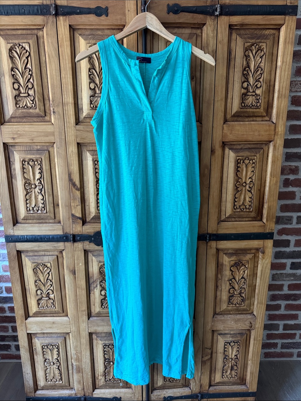 GAP Turquoise Sleeveless Maxi Dress